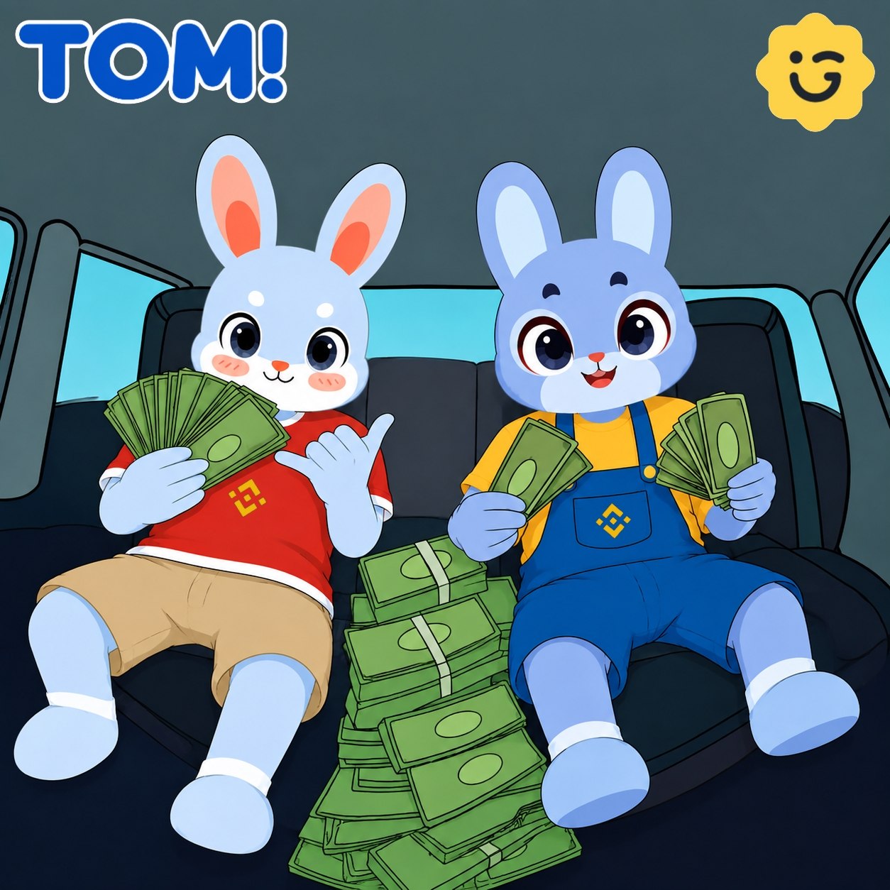 TOM counting cash